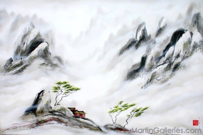 Martin Beaupre artist painter || A place magnified by the sound of mountains