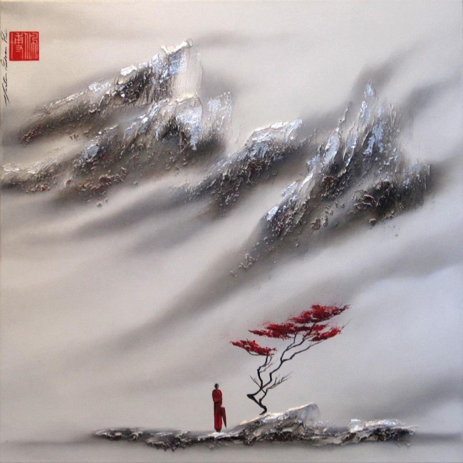 Tableau - Comme l arbre, s �lever de plus en plus haut - Martin Beaupre